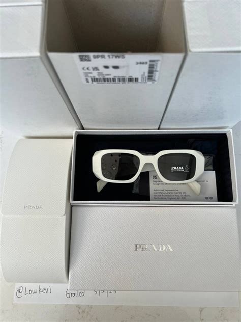 prada 17ws sunglasses white|Prada white sunglasses men.